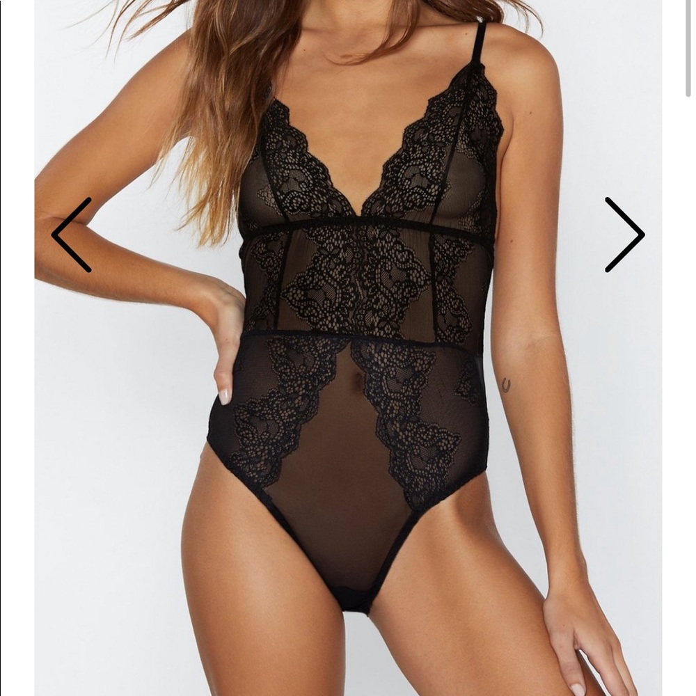 Nasty Gal Lace Like Heaven Bodysuit